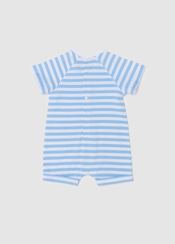Baby Short Romper – Blue - Image 2