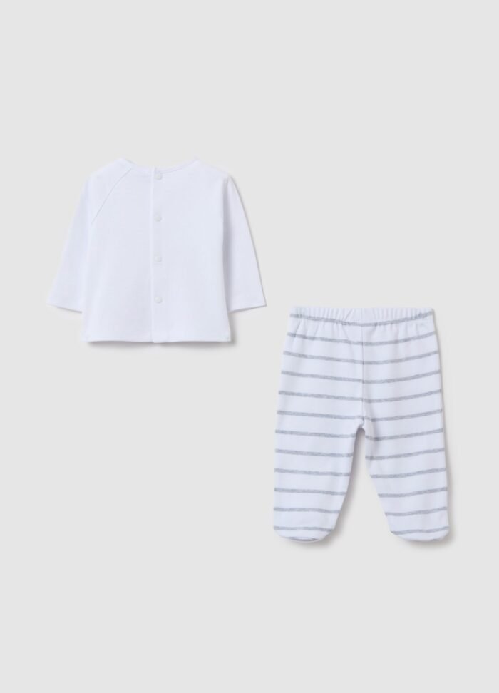 Baby T-Shirt Set – Off White - Image 2