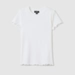 OVS Tshirt Rib Lucent White