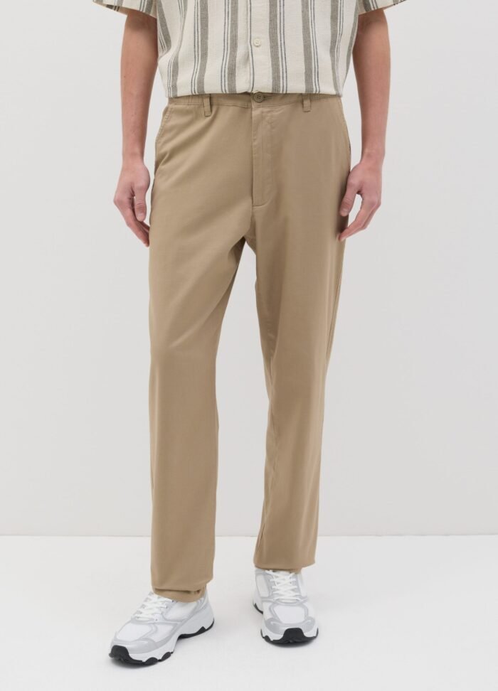 Men's Cotton-Linen Chinos – Sand - Image 2