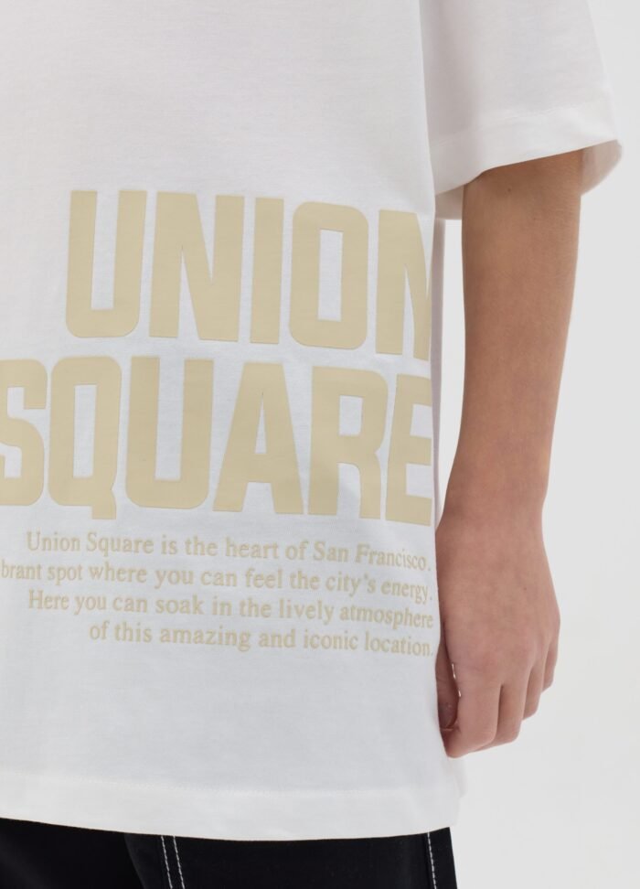 ⁦Boys' Printed T-Shirt – White⁩ - الصورة ⁦2⁩