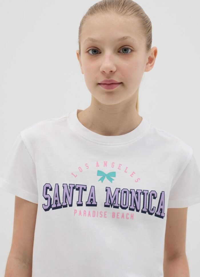 Girls' T-Shirt – Brilliant White - Image 2