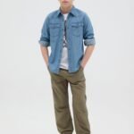 OVS Jog Popeline Olive Drab