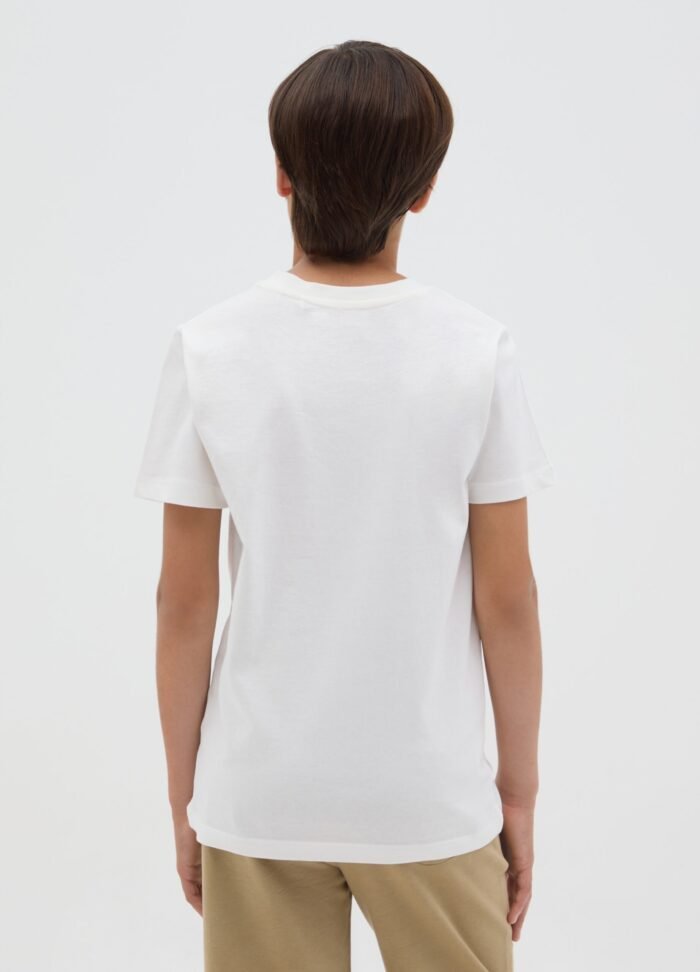 ⁦Boys' T-Shirt – White⁩ - الصورة ⁦2⁩