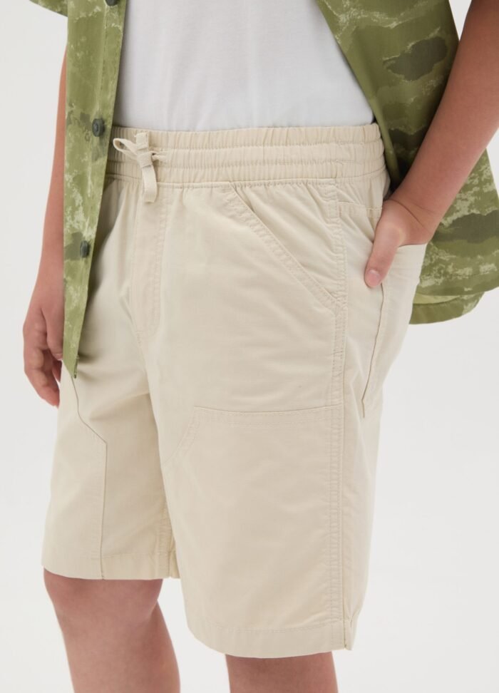 ⁦Boys' Shorts – Birch Beige⁩ - الصورة ⁦2⁩