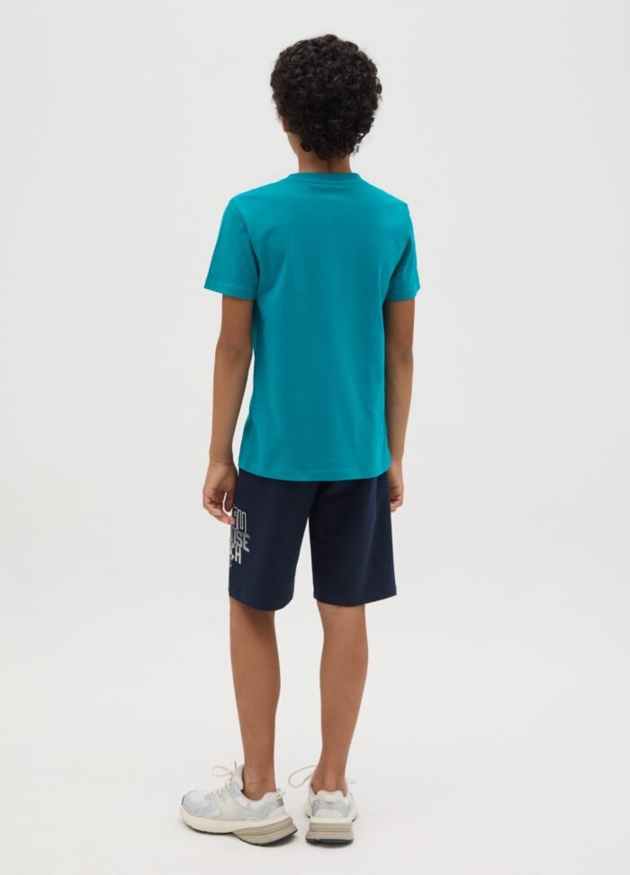 ⁦Boys' Cotton Shorts – Navy⁩ - الصورة ⁦2⁩