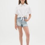OVS Shorts W/Str Medium Blue