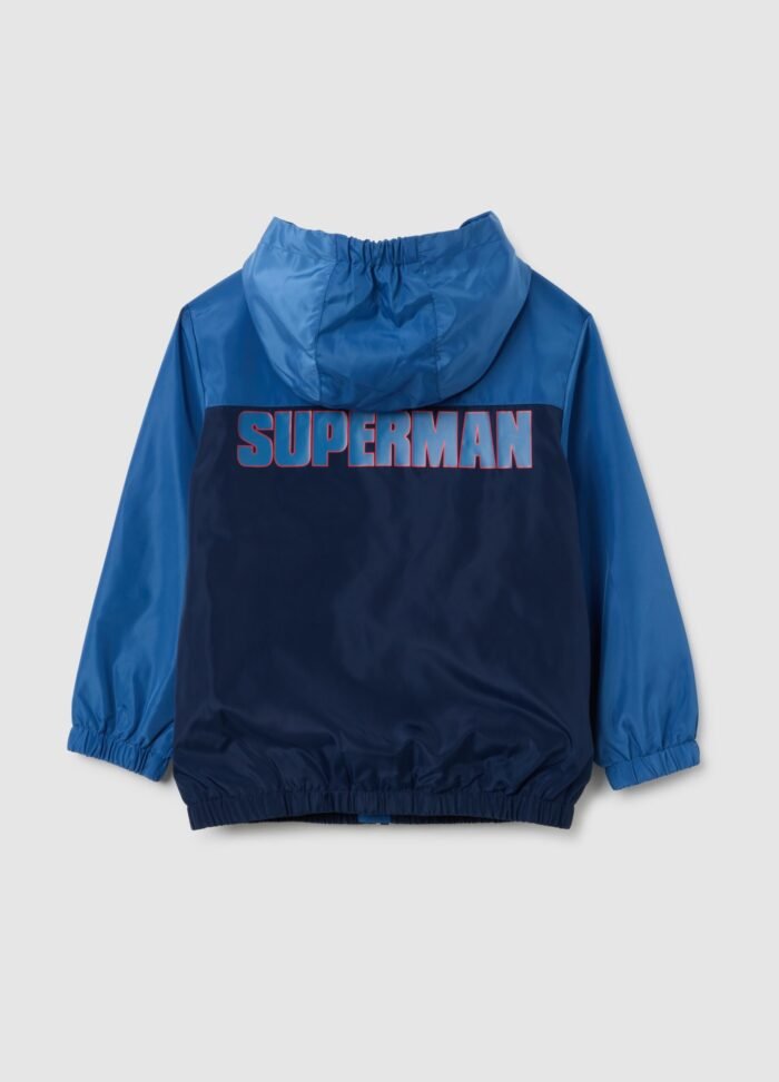 Boys' Printed Rain Jacket – Cobalt Blue - Image 2