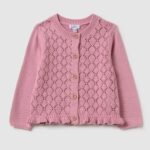 OVS Cardigan W/F Mauve Mist