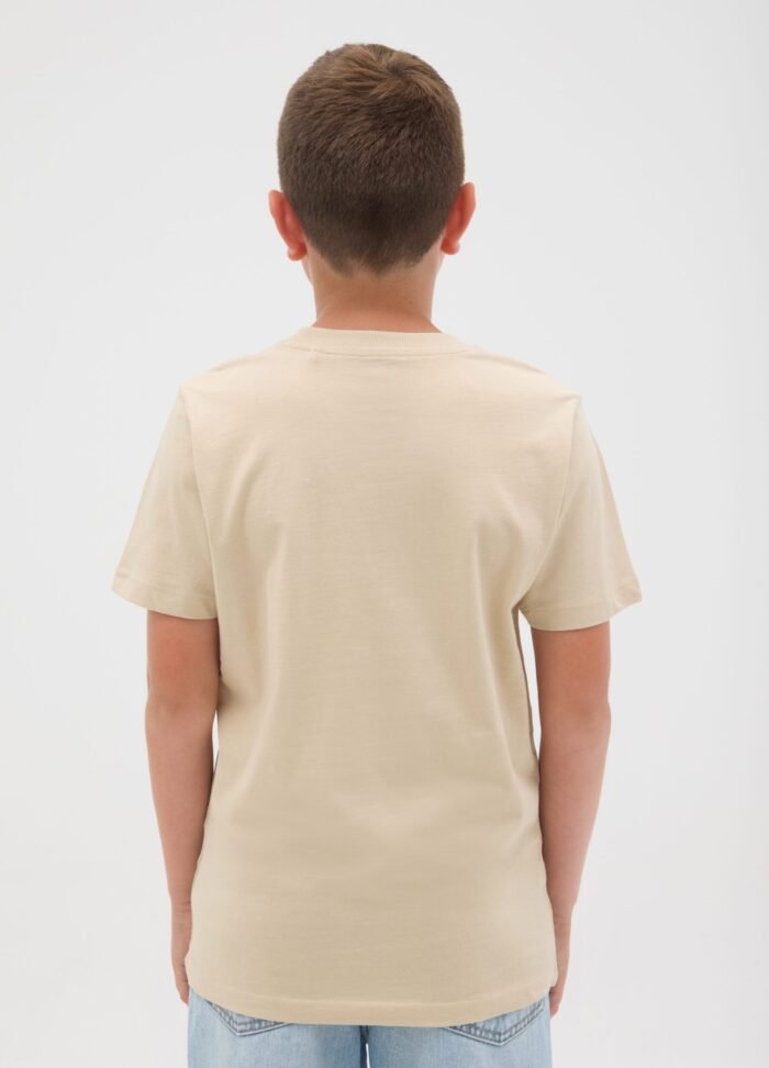 Boys' Printed T-Shirt – Beige - Image 2