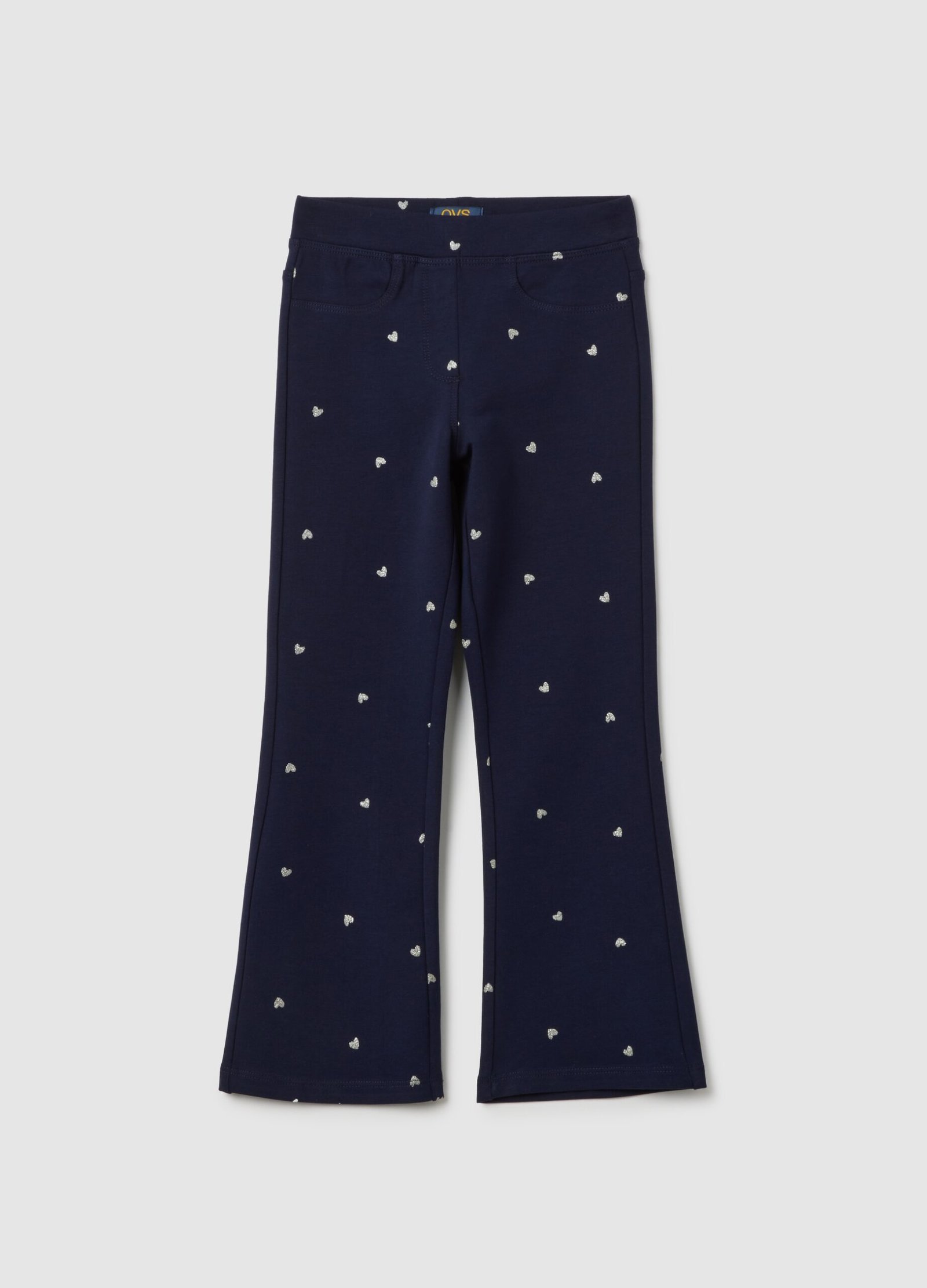 13931082.jpg Girls' Flared Treggings – Maritime Blue - Image 1