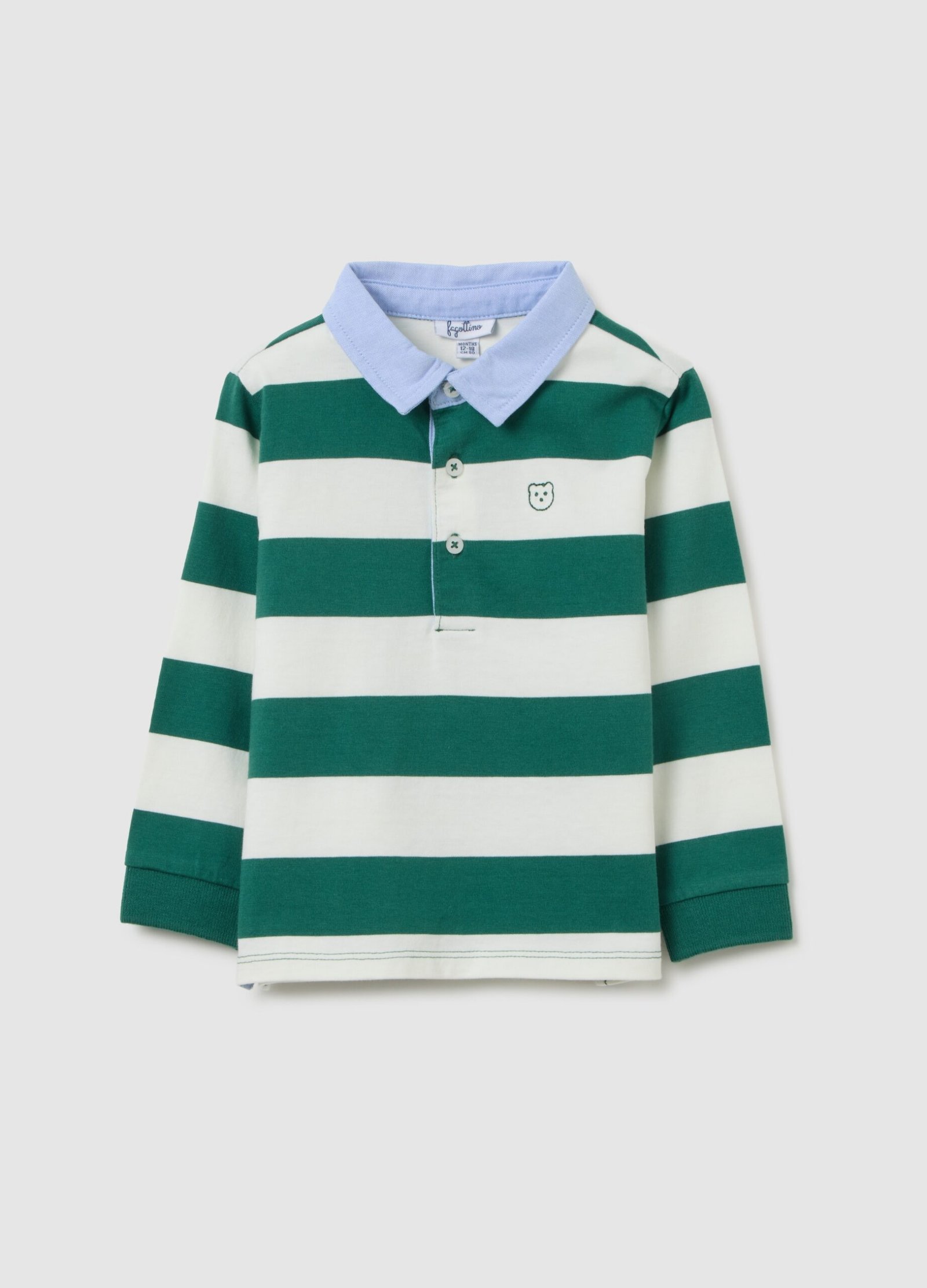 13949511.jpg Baby Boys' Striped Polo Shirt – Multicolour - Image 1