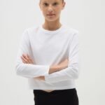 OVS Tsh L/S Soli Lucent White