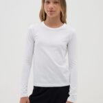 OVS T-Shirt L/S Lucent White
