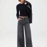 OVS Basic Ls Rib Dark Black