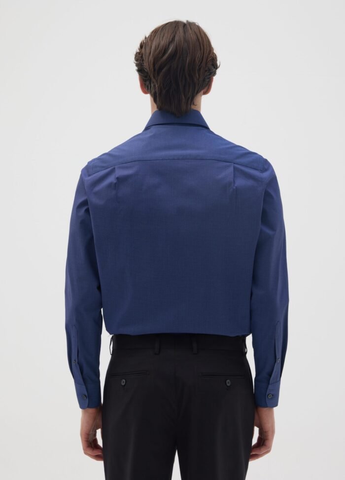 ⁦Men's Printed Shirt – Blue⁩ - الصورة ⁦2⁩