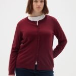 OVS Basic Cardigan Cabernet