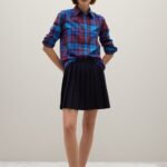 OVS Flanel Shirt Quadro Blu