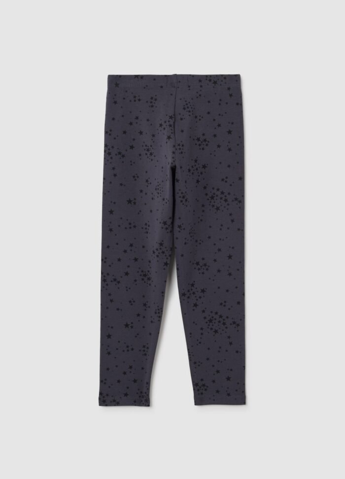Girls' Printed Leggings – Grey - Image 2