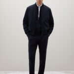 Men's Stretch Bomber Jacket – Dark Navy