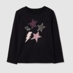 OVS Tsh Ls Print Black Beauty