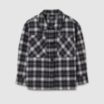 OVS Check Shirt Quad Nero/Bc