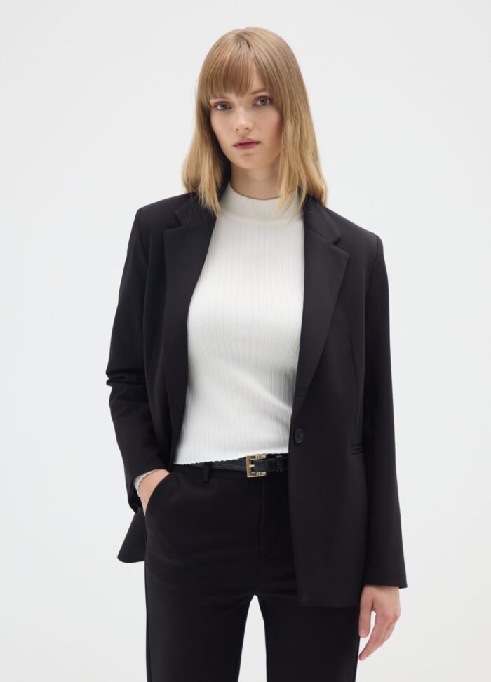 Women's Blazer – Black - Image 2