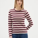 OVS T-Shirt Ls Y Bordeaux