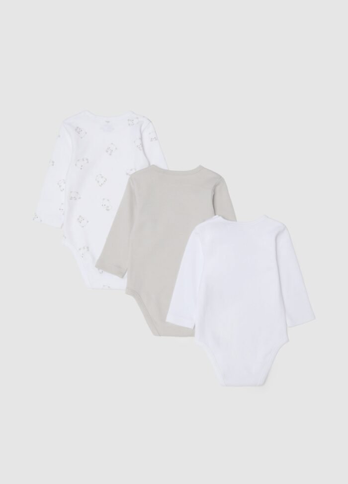 Baby Bodysuits – 3 Pack, Lunar Rock - Image 2
