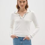 OVS Polo Neck Jm Panna/Nero