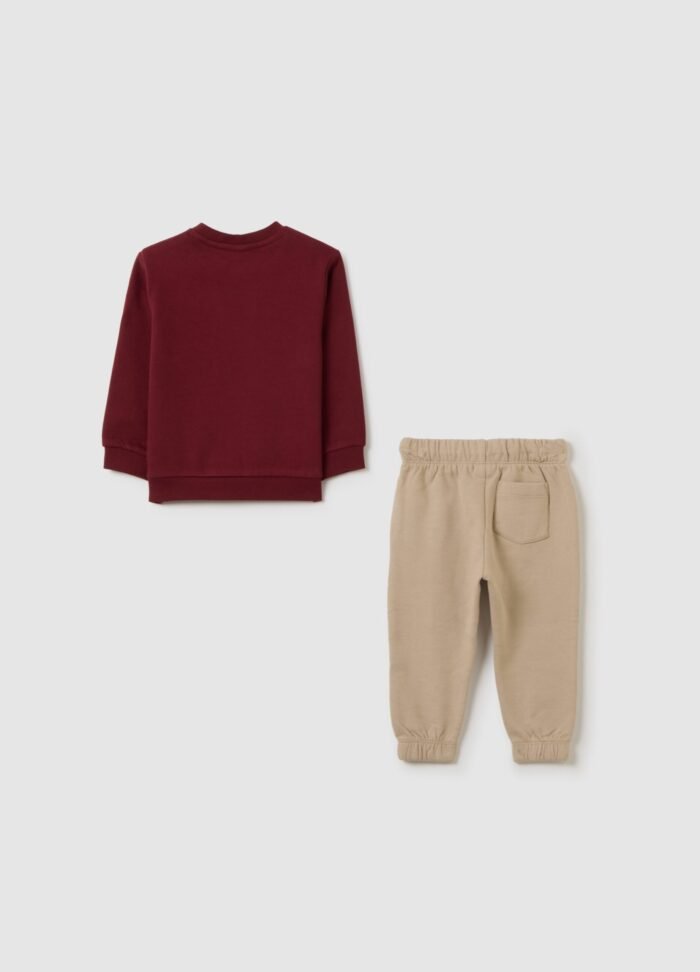 ⁦Baby Boys' Printed Joggers – Cabernet Red⁩ - الصورة ⁦2⁩