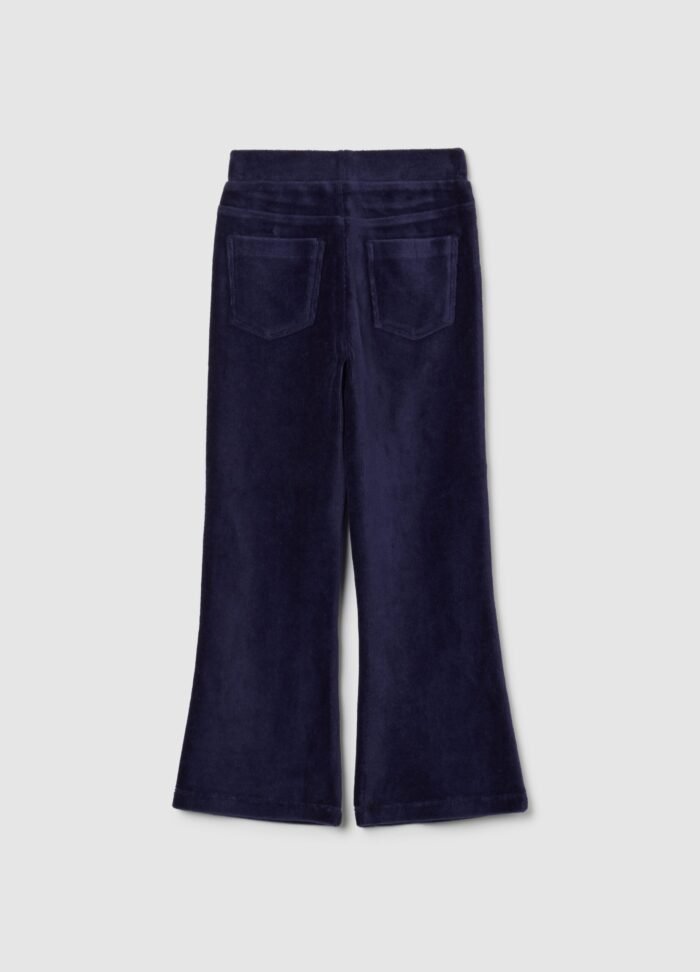 Girls' Chenille Treggings – Ink Blue - Image 2