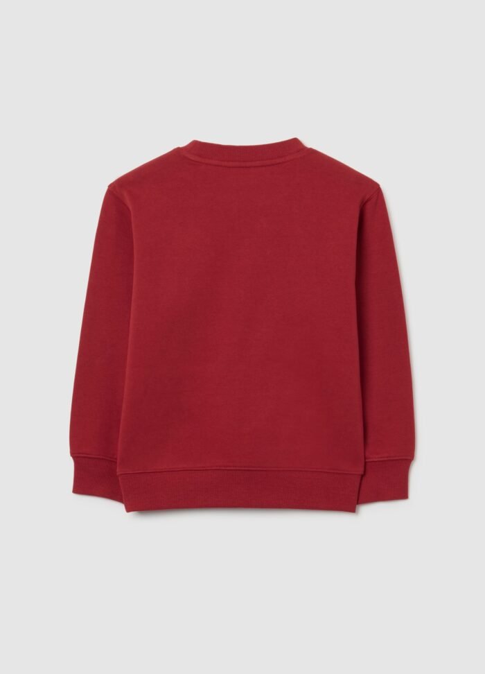 ⁦Boys' Sweatshirt – Brick Red⁩ - الصورة ⁦2⁩