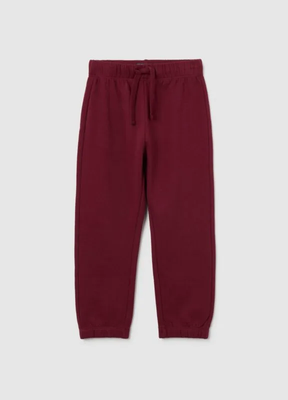Boys' violet cotton joggers – front view | Halla Fashion Iraq