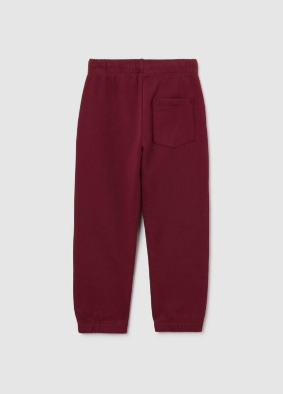 Boys' violet joggers in 100% cotton – detail view | Halla Fashion