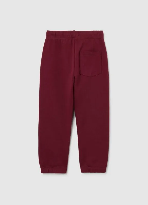 Boys' violet joggers in 100% cotton – detail view | Halla Fashion