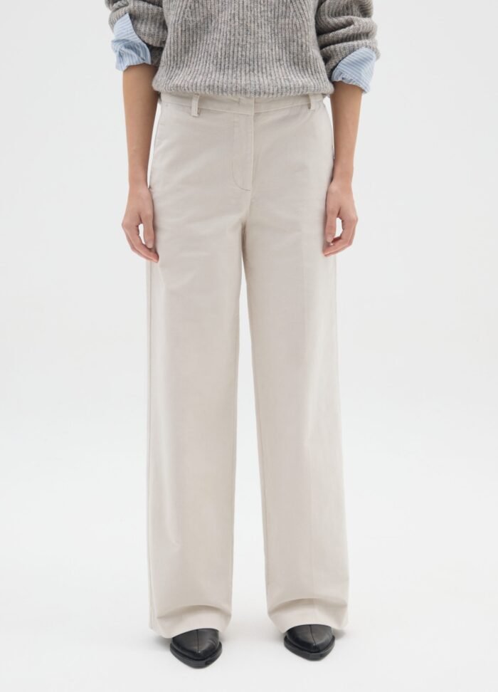 Women's Corduroy Trousers – Silver Birch - Image 2