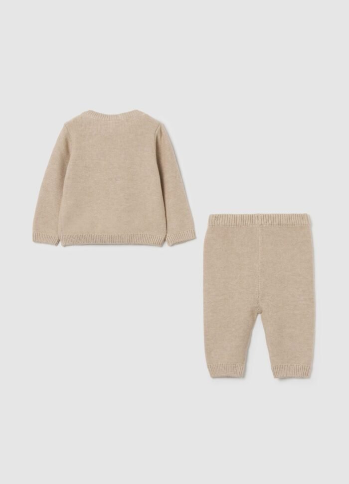 ⁦Baby Knitted Set – Beige⁩ - الصورة ⁦2⁩