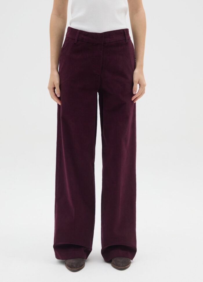 Women's Corduroy Trousers – Winetasting - Image 2