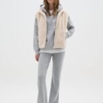 OVS Rib Leggings Med Grey Mel