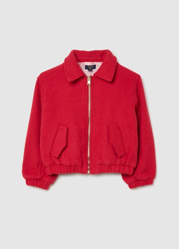 ⁦Girls' Jacket – Red⁩ - الصورة ⁦2⁩