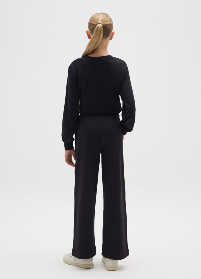 Girls' Culotte Joggers – Black - Image 2