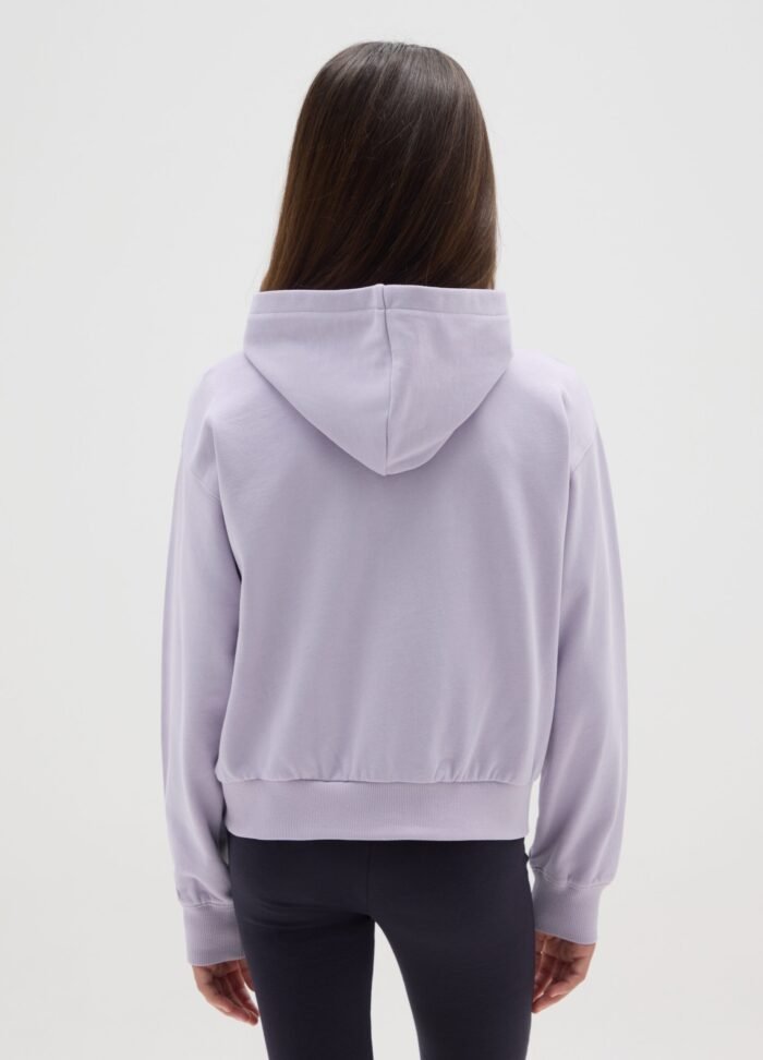 ⁦Girls' Full-Zip Sweatshirt – Thistle⁩ - الصورة ⁦2⁩