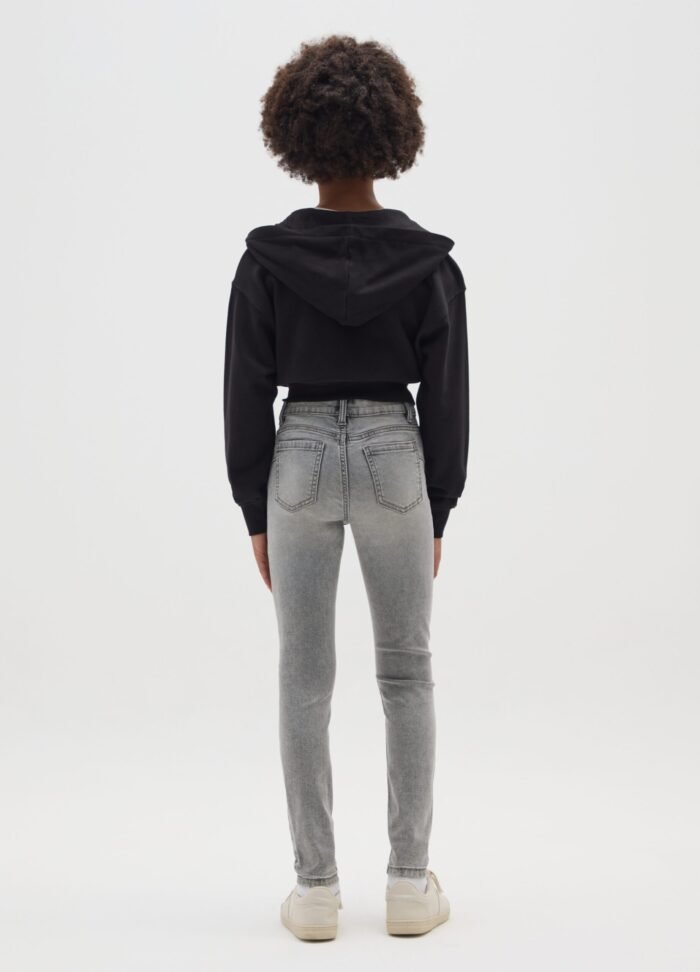 Girls' Skinny Jeans – Grey - Image 2