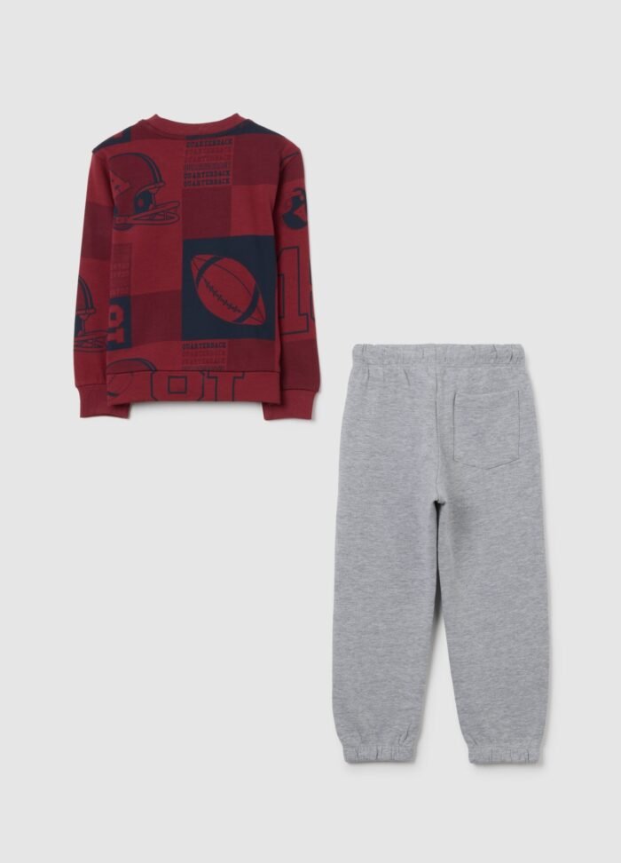 ⁦Boys' Jogger Set – Ruby Wine⁩ - الصورة ⁦2⁩