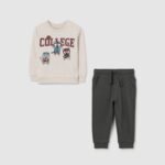 OVS Jogging Set White Sand