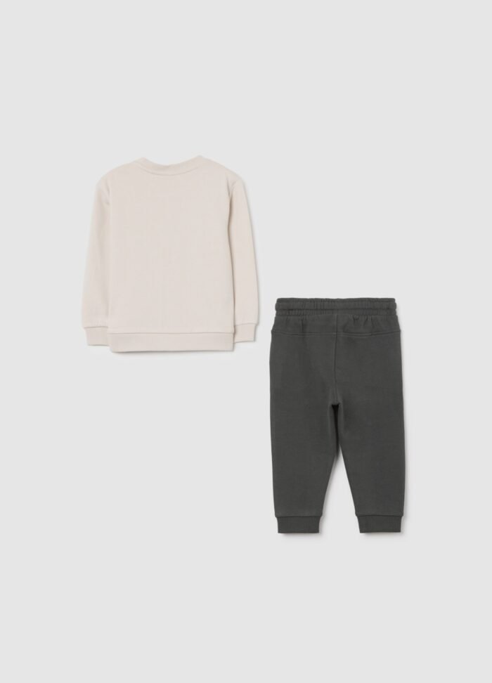⁦Baby Boys' Jogger Set – White Sand⁩ - الصورة ⁦2⁩
