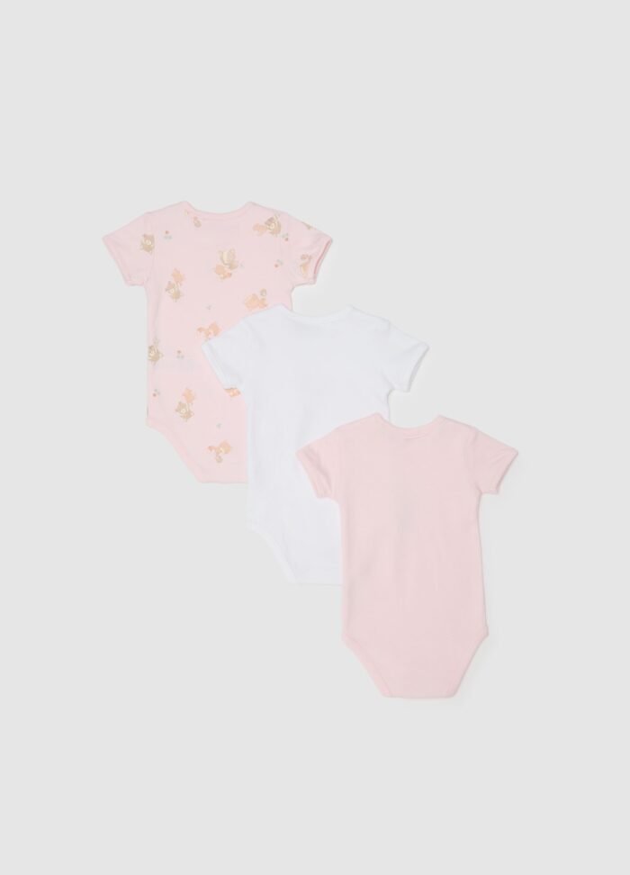 Baby Girls' Bodysuits – 3 Pack, Barely Pink - Image 2
