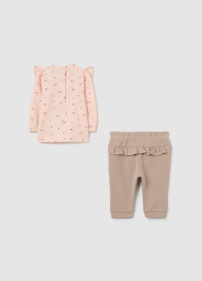 Baby T-Shirt & Trousers Set – Pink - Image 2