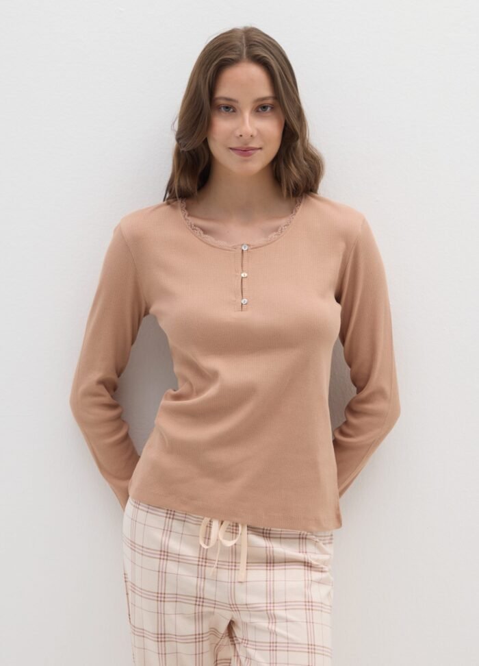 Women's Pyjama Set – Café au Lait - Image 2